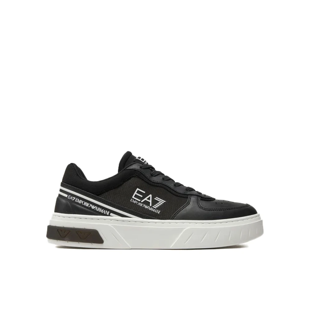 Emporio Armani Mannelijk Zwart Schoenen Heren, 40 Eu, Sneaker