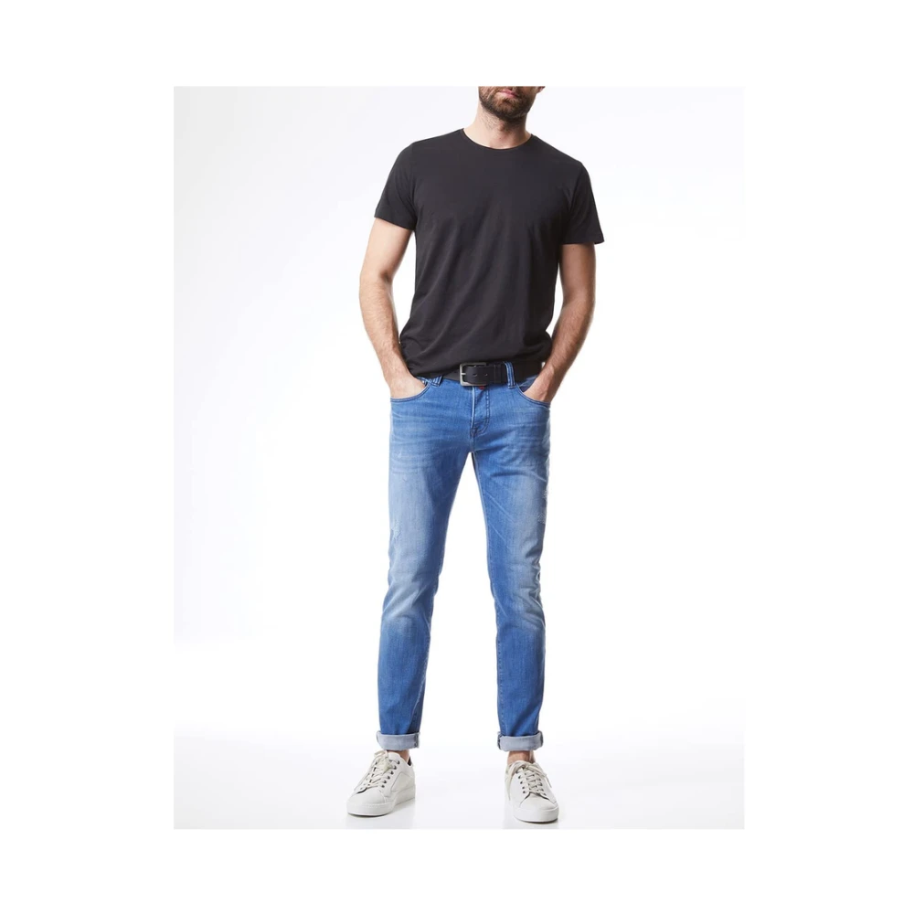Pierre Cardin Paris Blauwe Stoffen Broek Blue Heren