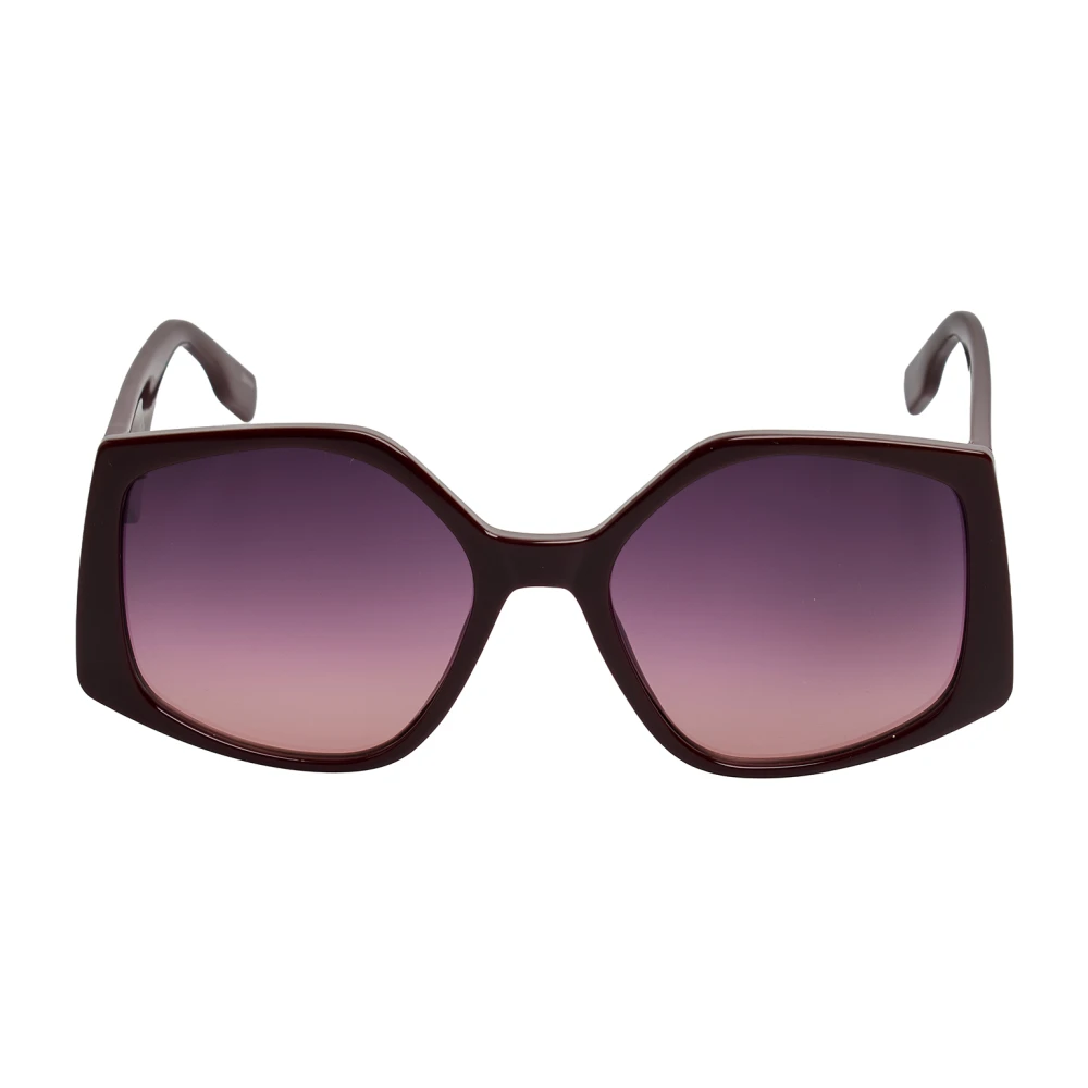 Karl Lagerfeld Red Sunglasses, Female, One Size, Geometric Sunglasses