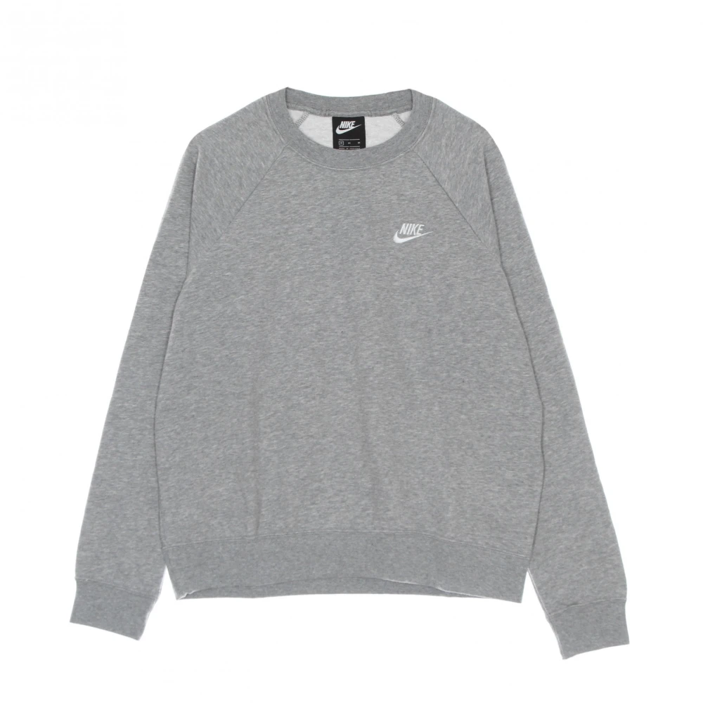 Nike Essential Fleece Crewneck Sweatshirt Gray Dames