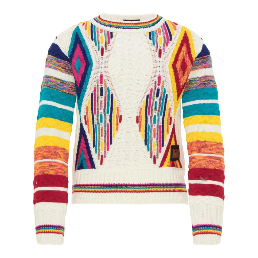 Carlo Colucci Women's Jacquard Knit Sweater