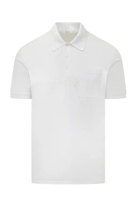 Polo i bomull och siden med Paris jacquard