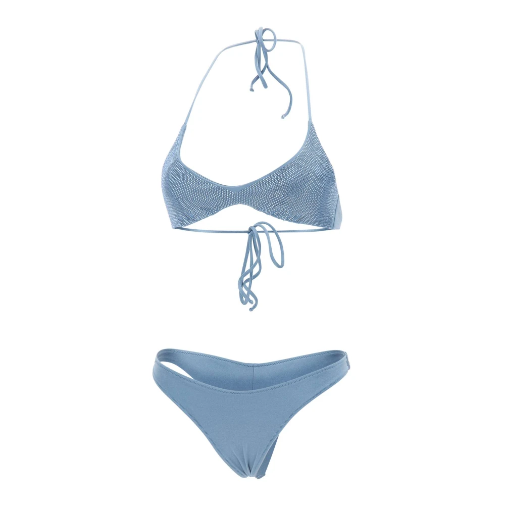 Mc2 Saint Barth Women's Blue Bikinis, M, Hesni Bikini