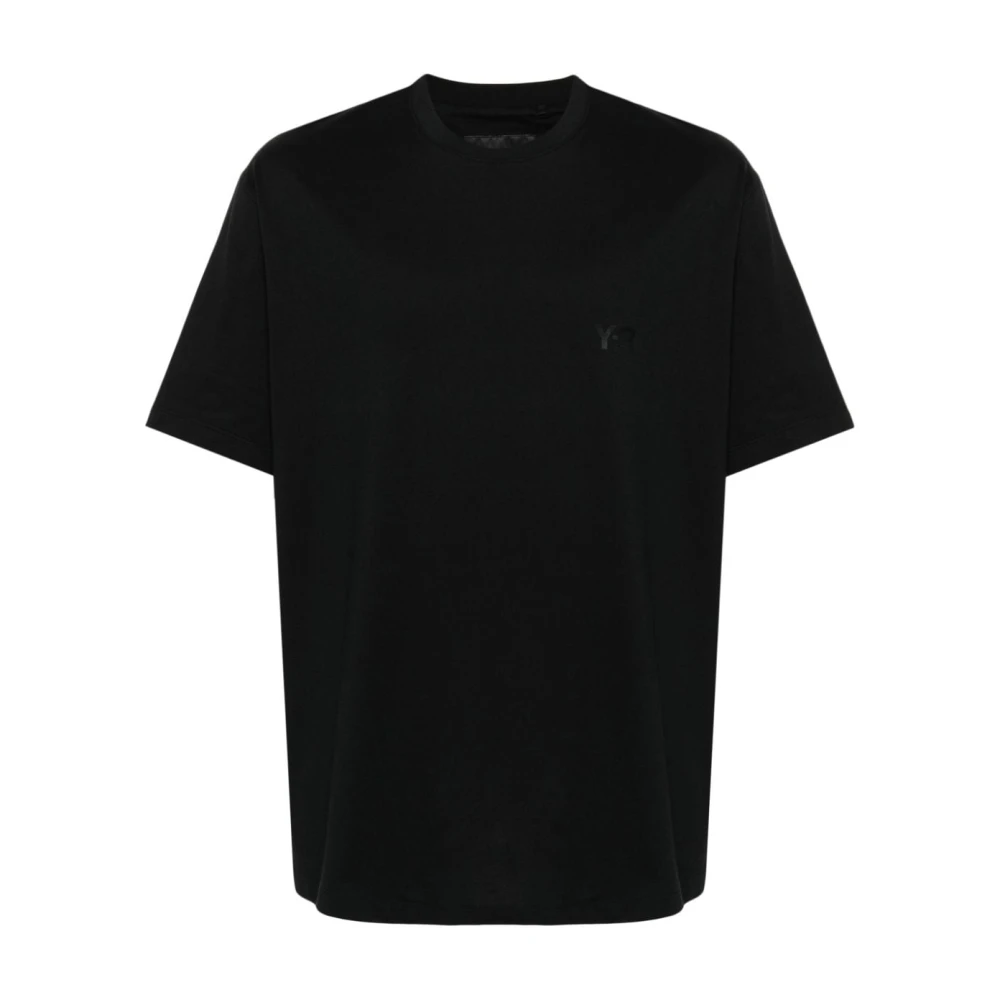 Y-3 Zwarte T-shirts en Polos met Logo Print Black Heren