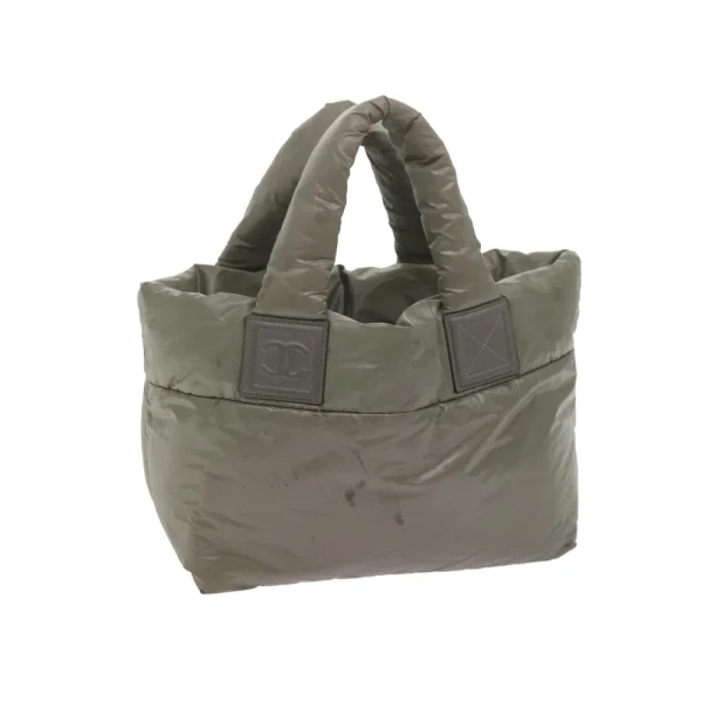 Chanel Vintage Pre-owned Nylon chanel-bags Gray Dames