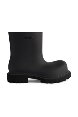 Svarta Logopräglade Ankelboots