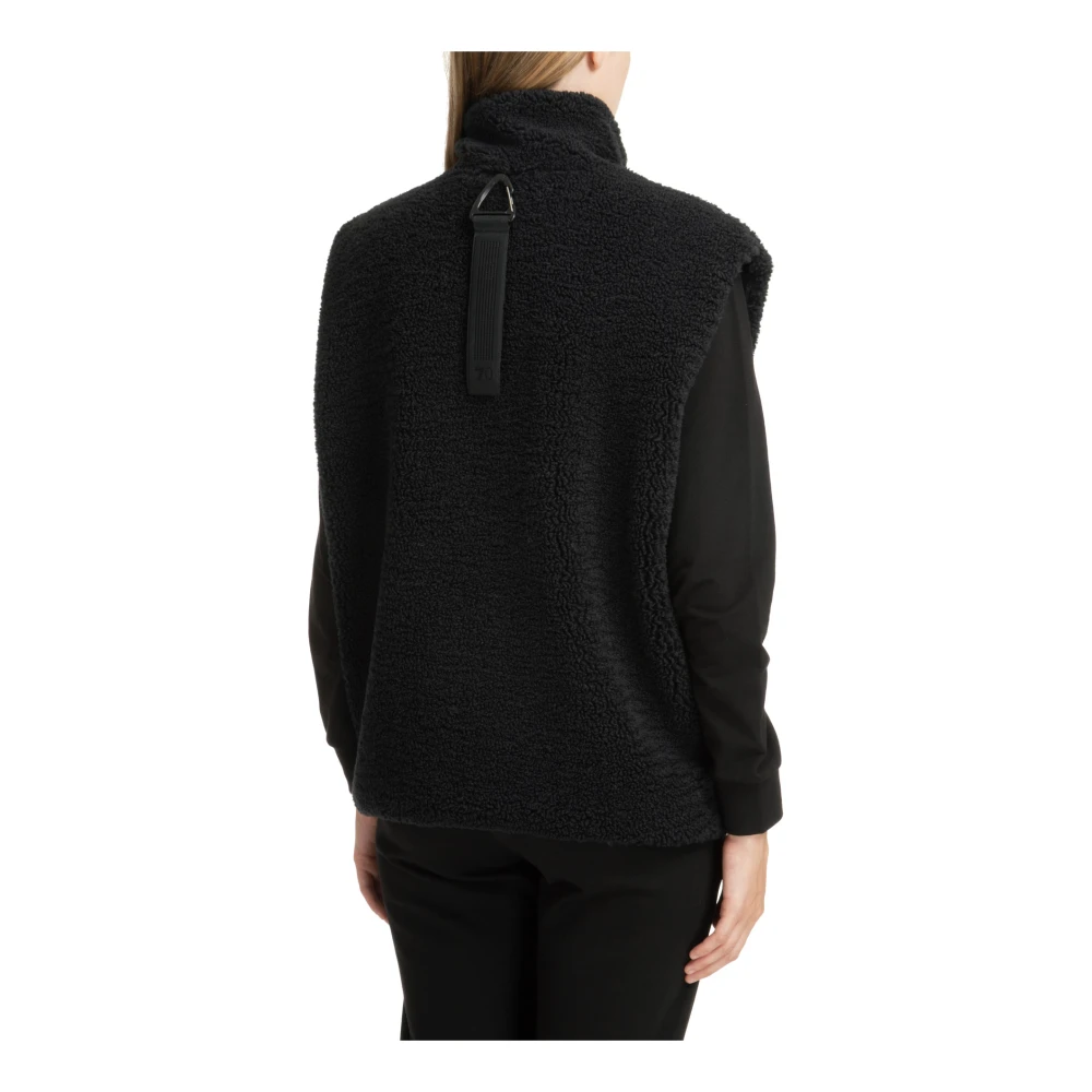 Emporio Armani EA7 Omkeerbare Ritsvest Effen Logo Black Dames
