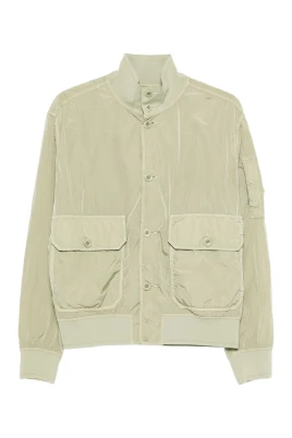 Chrome-R Button Bomber Jacket