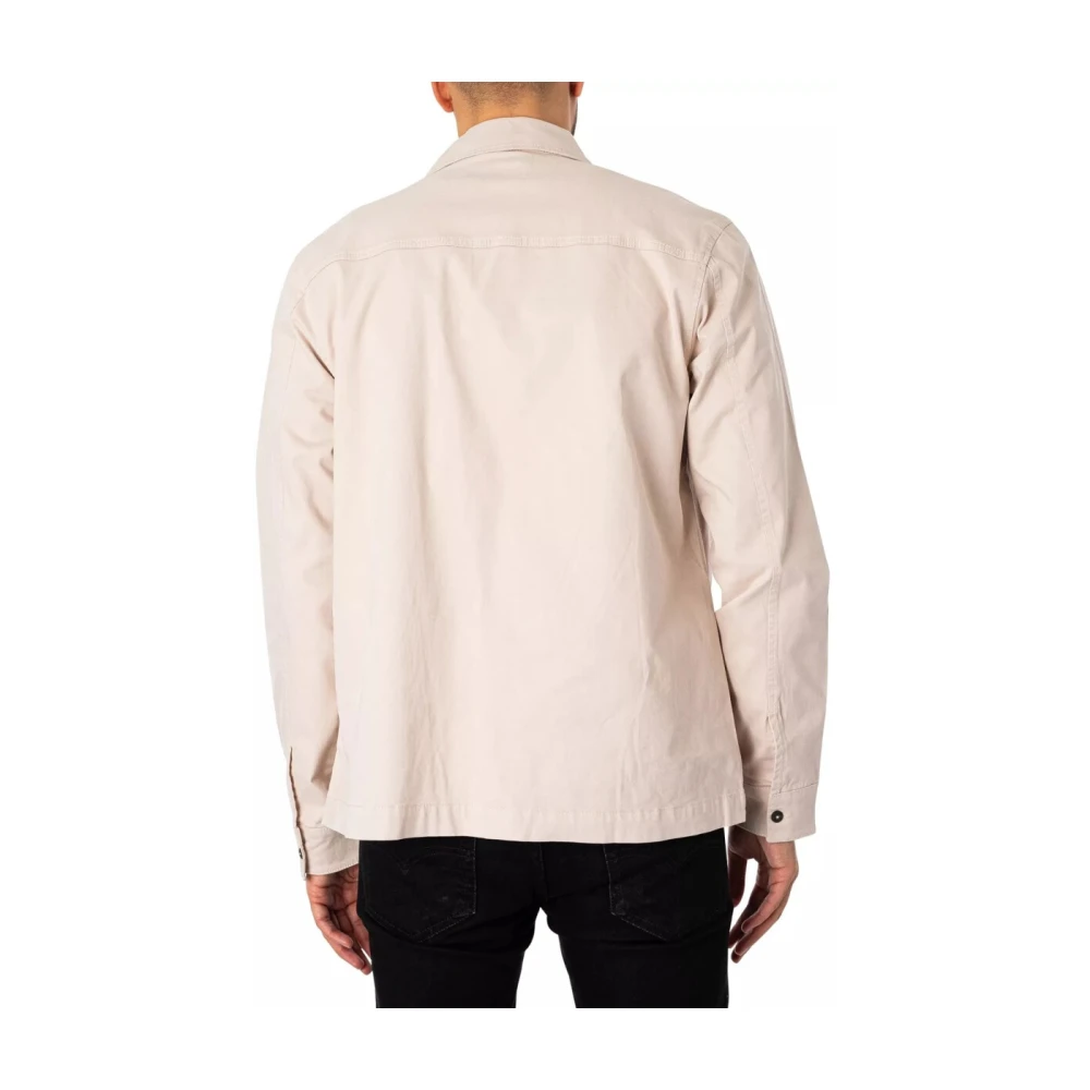 Lyle & Scott Casual knoopshirt Lente Zomer Lw2008V Beige Heren