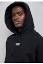 sweat-a-capuche-noir-coton-coupe-regular