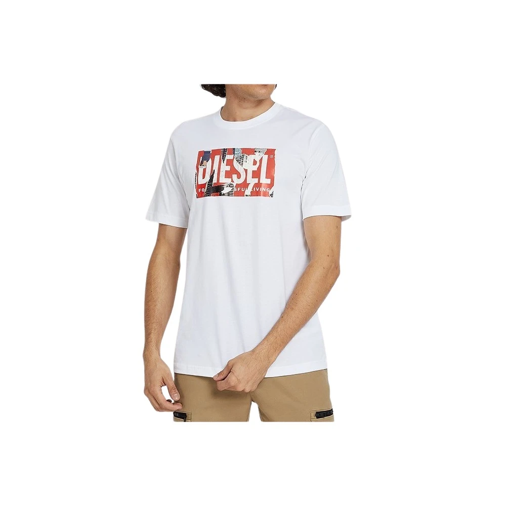 Diesel Hombre Blanco Camisetas, Talla: M