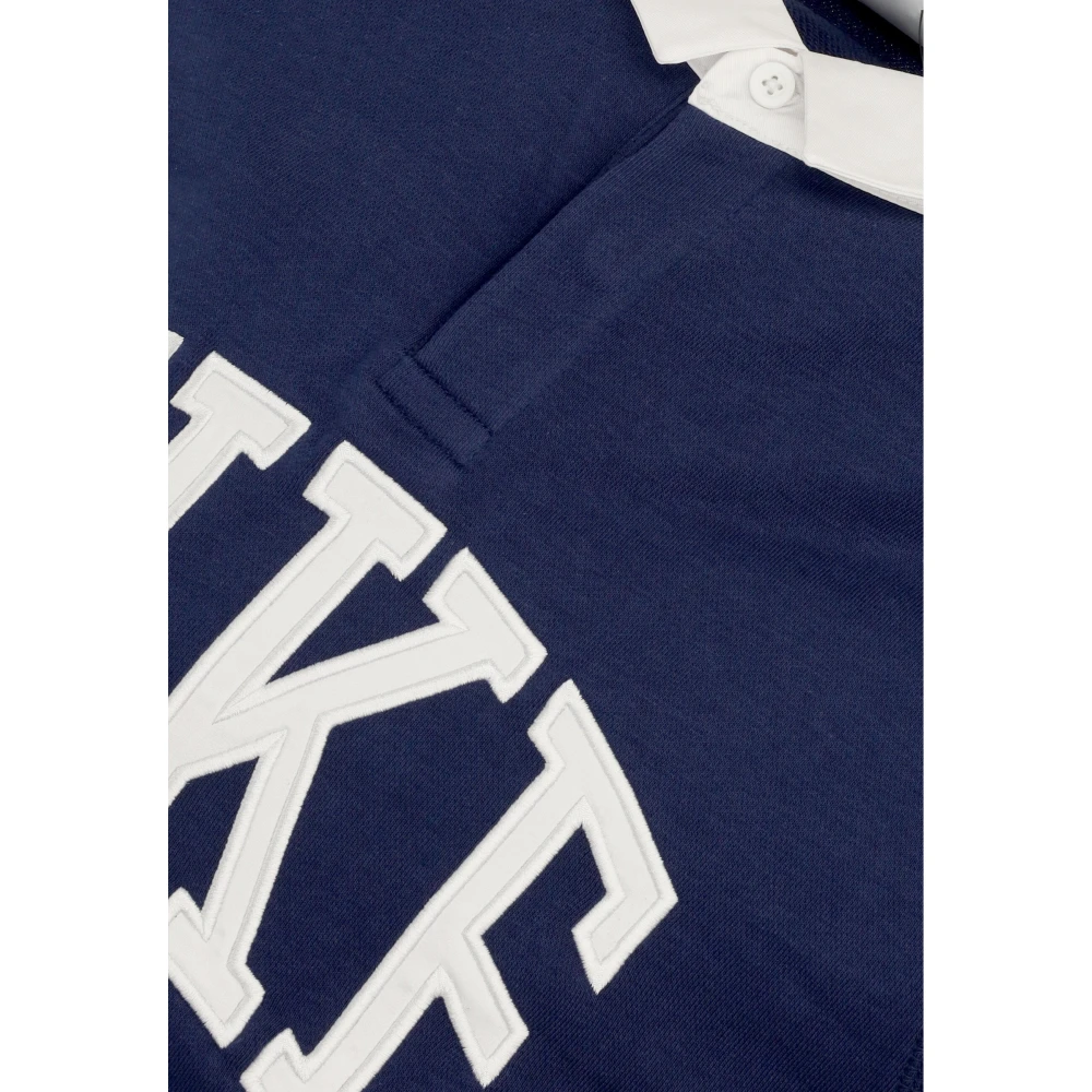 Nike Long Sleeve Polo Club Blue Heren