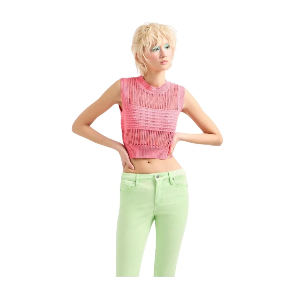 Armani Exchange Stijlvolle Jurk Pink Dames