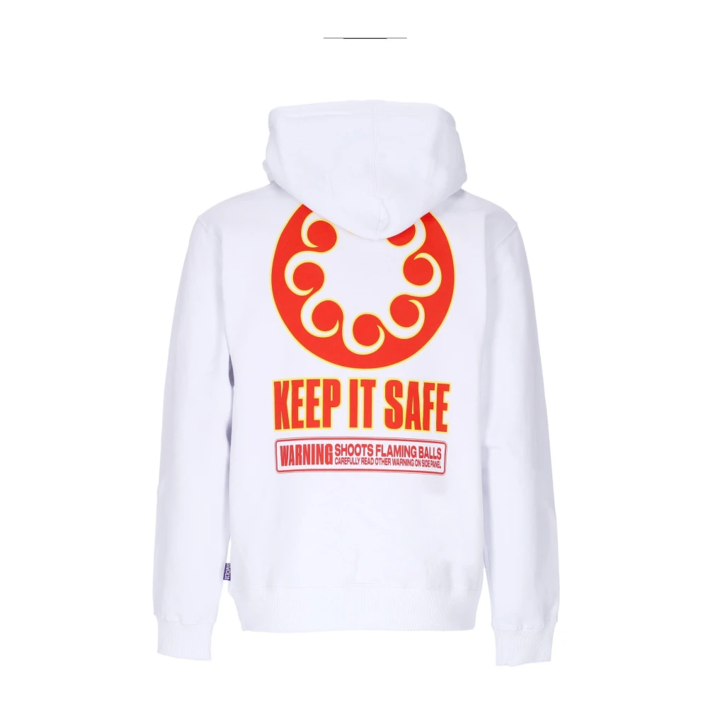 Octopus Witte Blaster Hoodie Sweatshirt met lange mouwen White Heren
