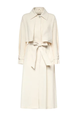 Fresh Crinkle Woven Belted Trench