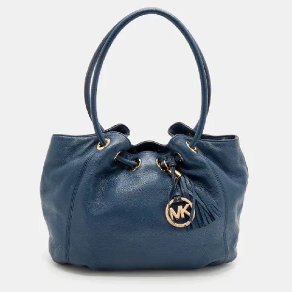 Michael Kors Pre-owned Leather totes Blue Dames