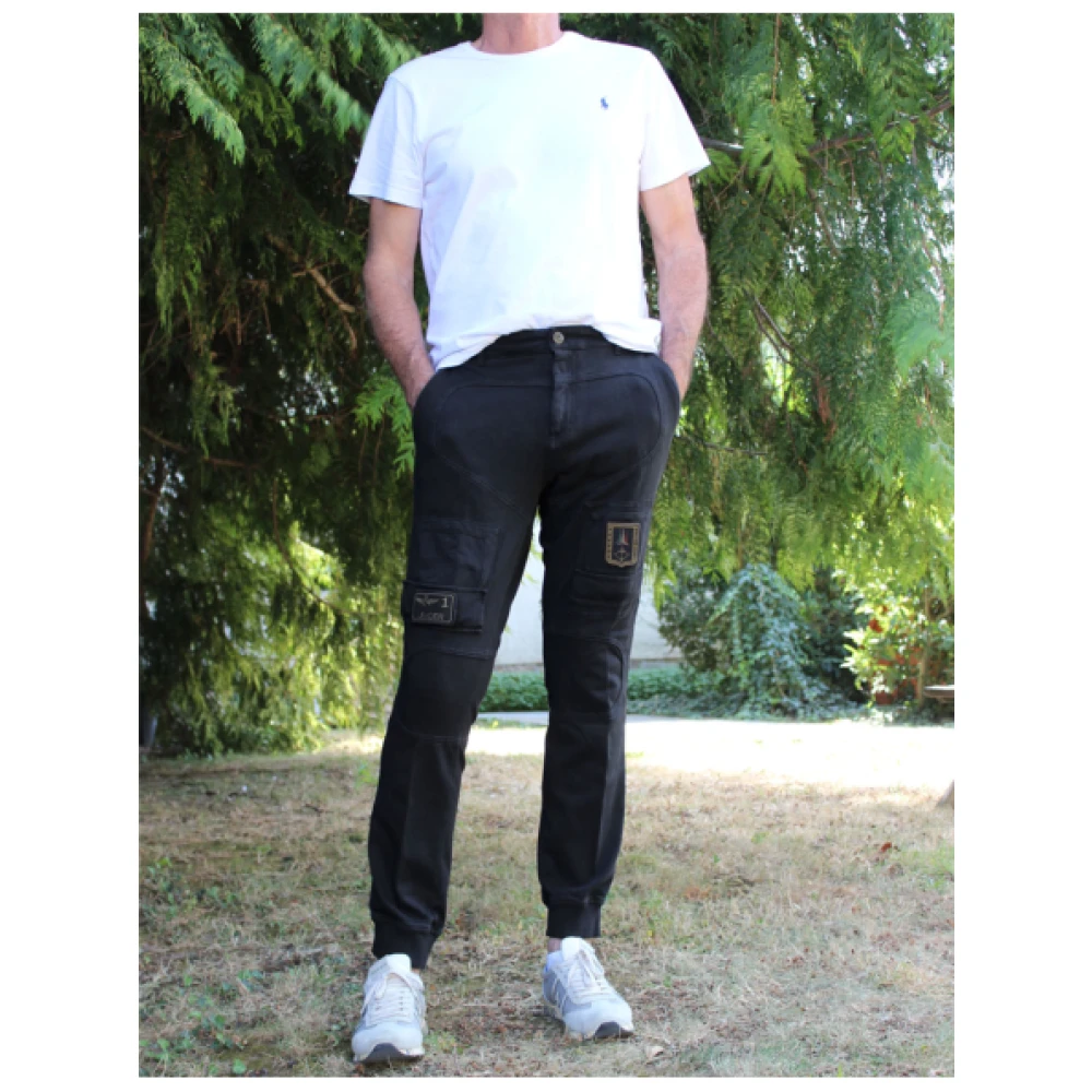 aeronautica militare Katoenen Anti-G Joggingbroek Black Heren