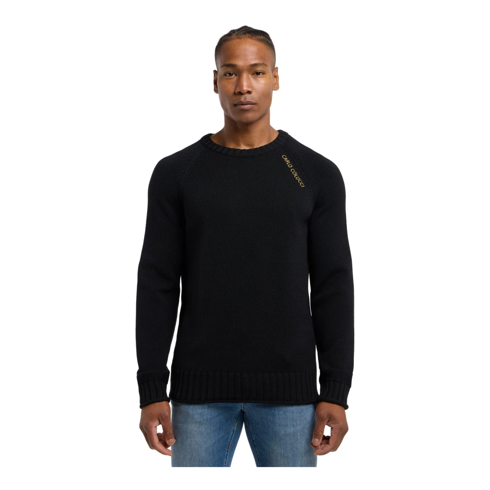 carlo colucci Urban Statement Sweater Black Heren