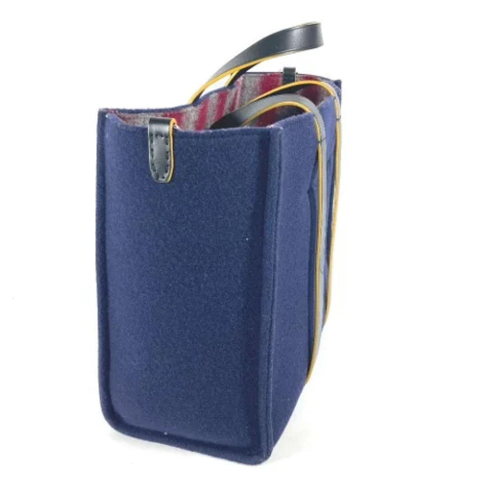 Fendi Vintage Pre-owned Wool fendi-bags Blue Dames