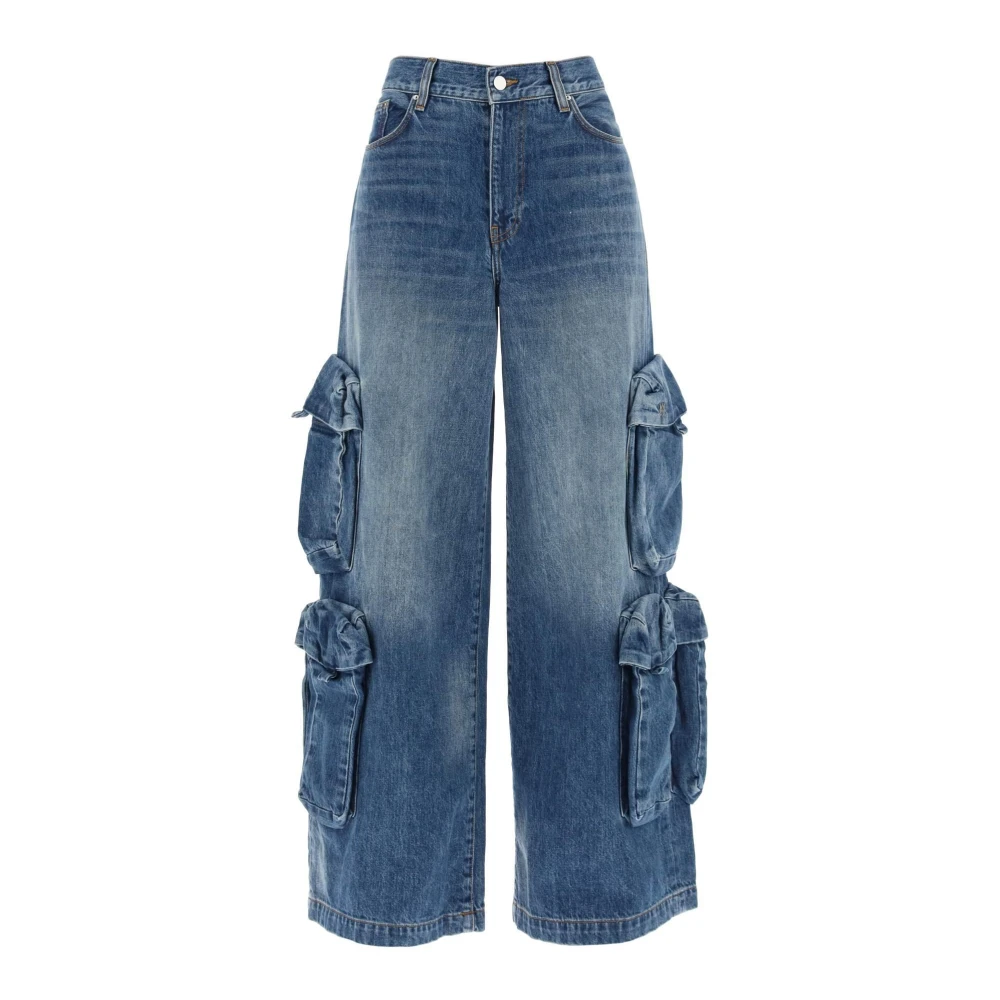Amiri Vintage Baggy Cargo Jeans Blue Dames