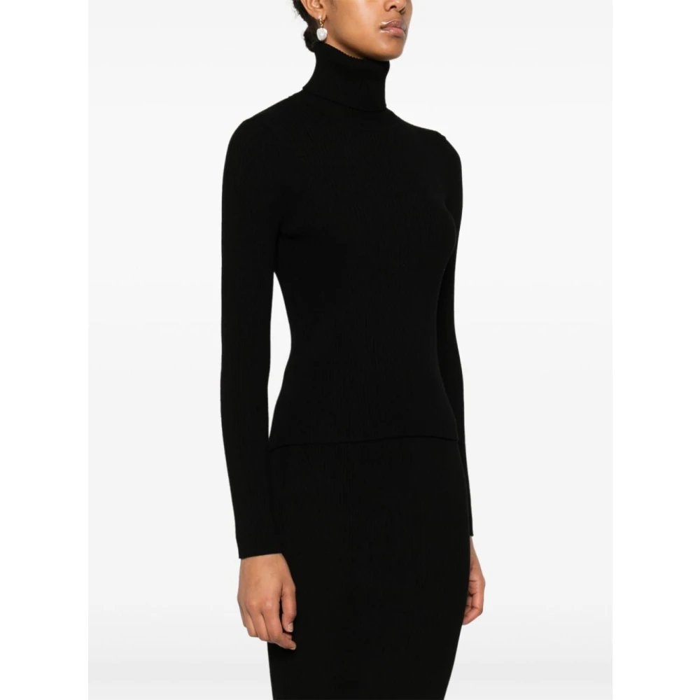 P.a.r.o.s.h. Elegante Zwarte Jurk Black Dames