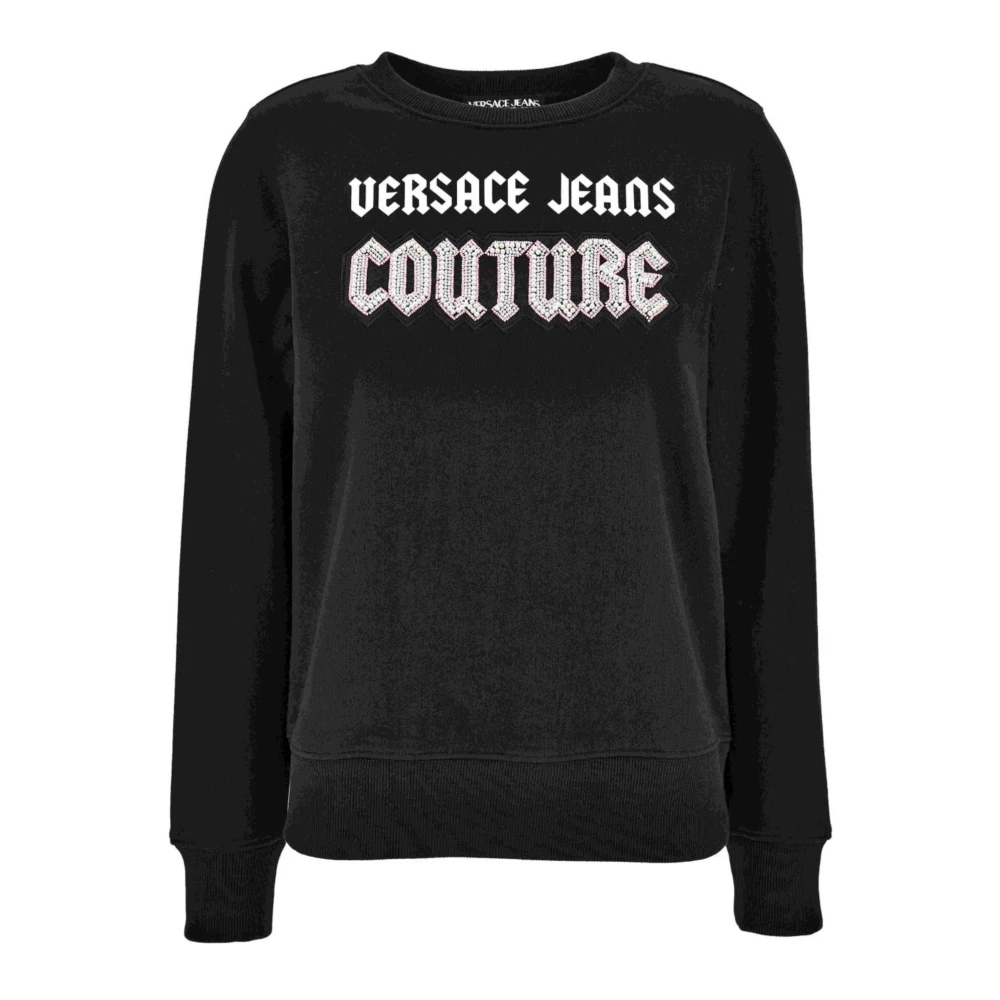 Versace Jeans Couture Women's Black Jumpers - Sweatshirts - Xs - Sweatshirts & Hoodies