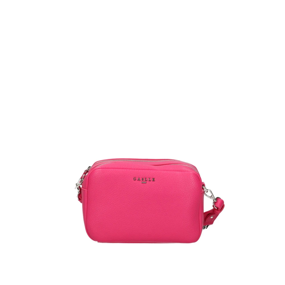Gaëlle Paris Fuchsia Schoudertas met Logo Pink Dames