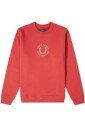 sweat-rouge-avec-logo-brode-style-vintage