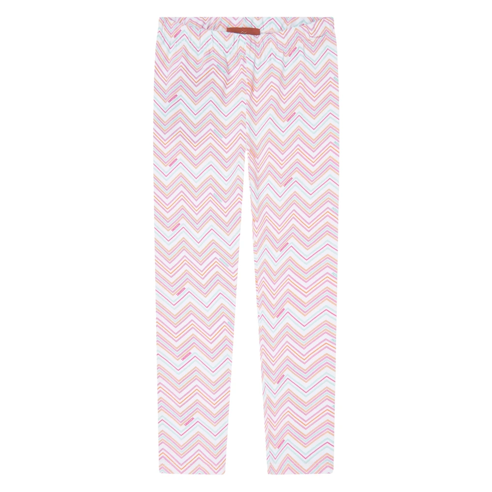 Missoni Girls Multicolor Multicolour Zigzag Leggings Size 8 Y
