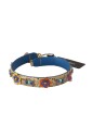 python-leather-floral-studded-shoulder-strap
