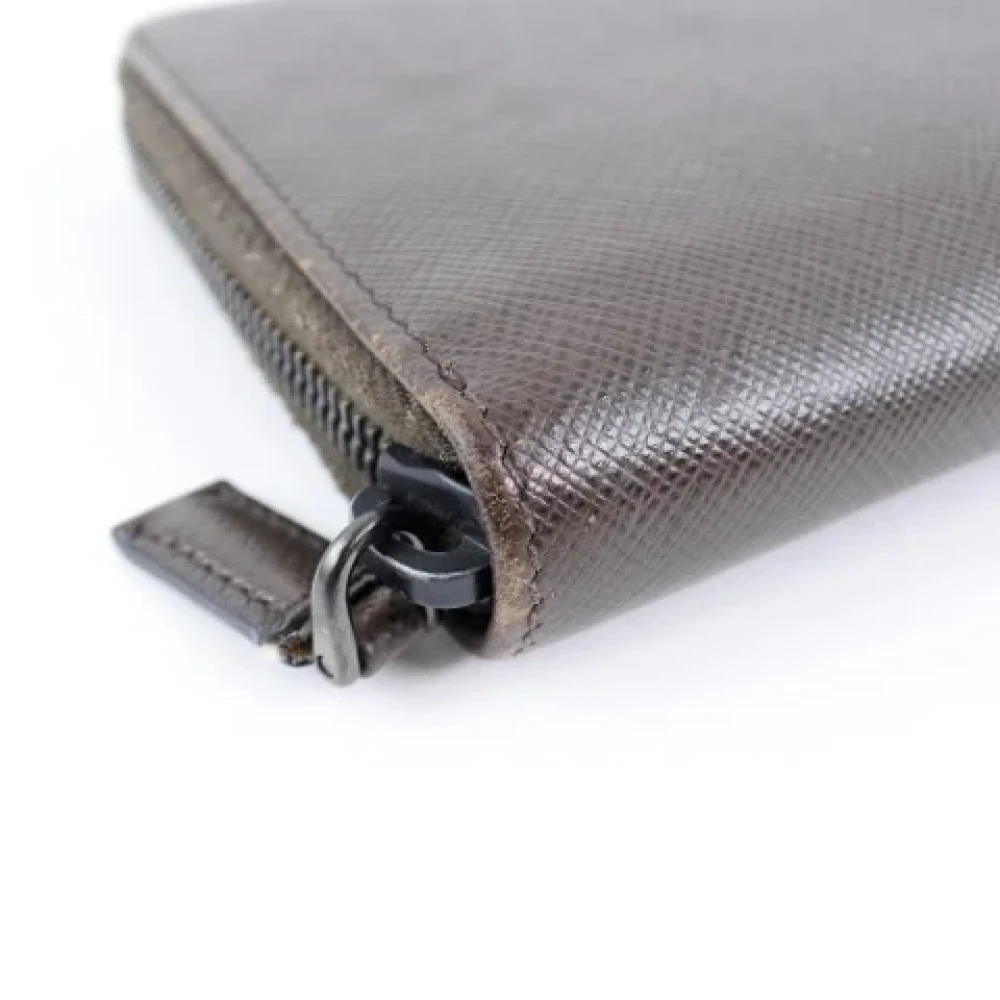 Prada Vintage Pre-owned Leather wallets Brown Dames