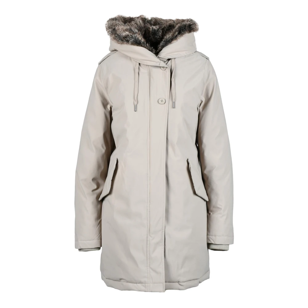 Canadian Classics Stijlvolle Polyesterjas Beige Dames