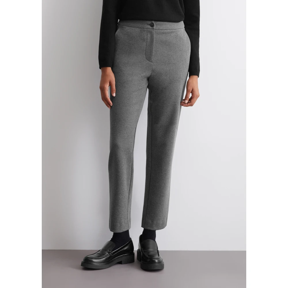 Marc O'Polo Jersey broek slim Gray Dames