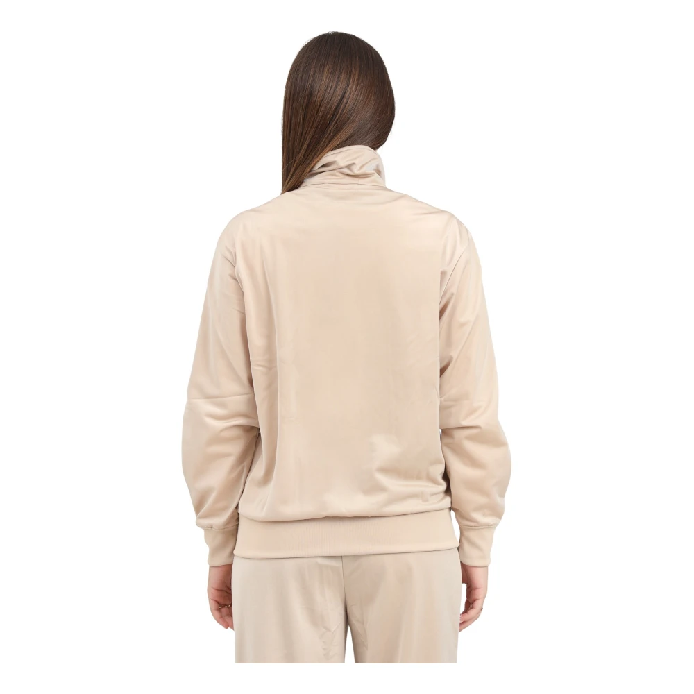adidas Originals Klassieke Losse Firebird Rits Sweater Beige Dames