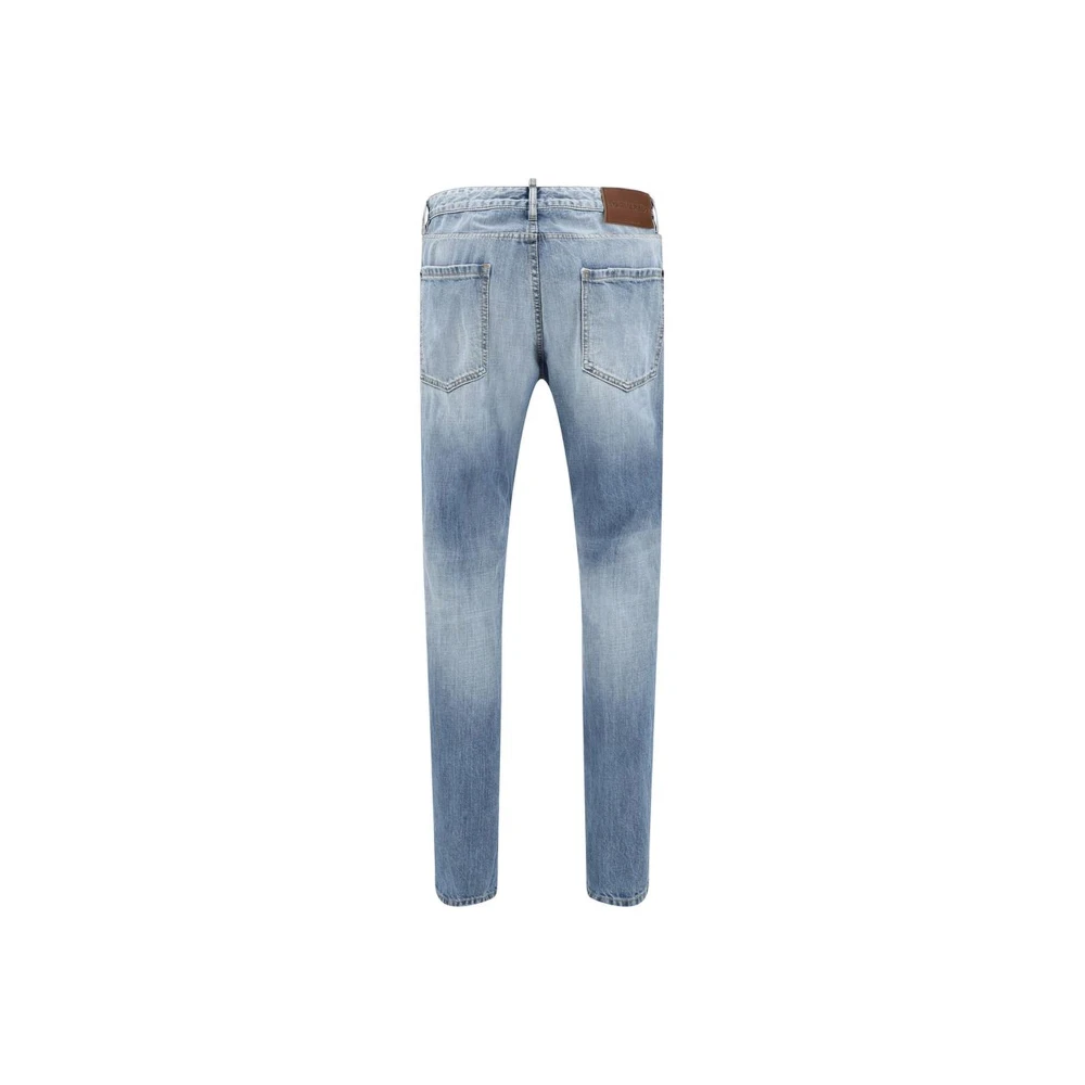 Dsquared2 Moderne Skinny Jeans met Vijf-Pocket Design Blue Heren