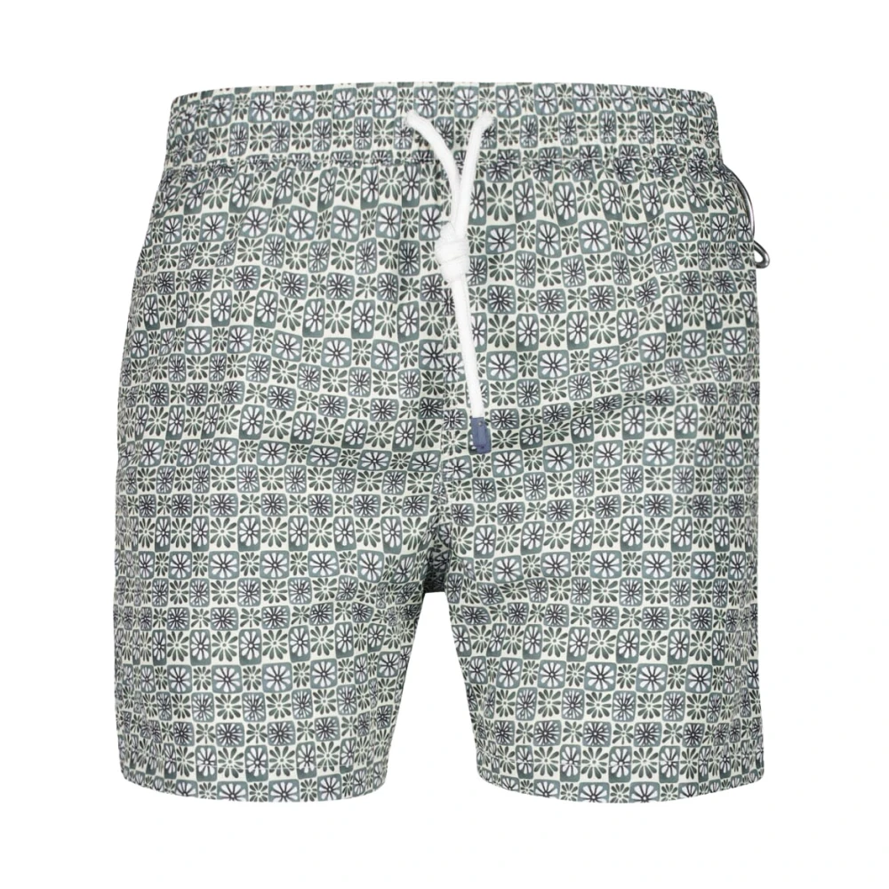 Fedeli Men's Green Floral Swim Trunk - Beachwear - 2XL - Swimwear