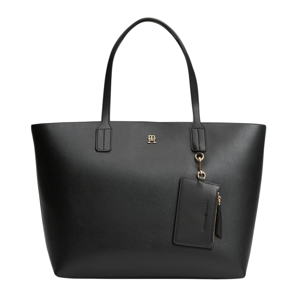 Tommy Hilfiger Damen Schwarz Handtasche Th Icon Tote Nosize - Image 3