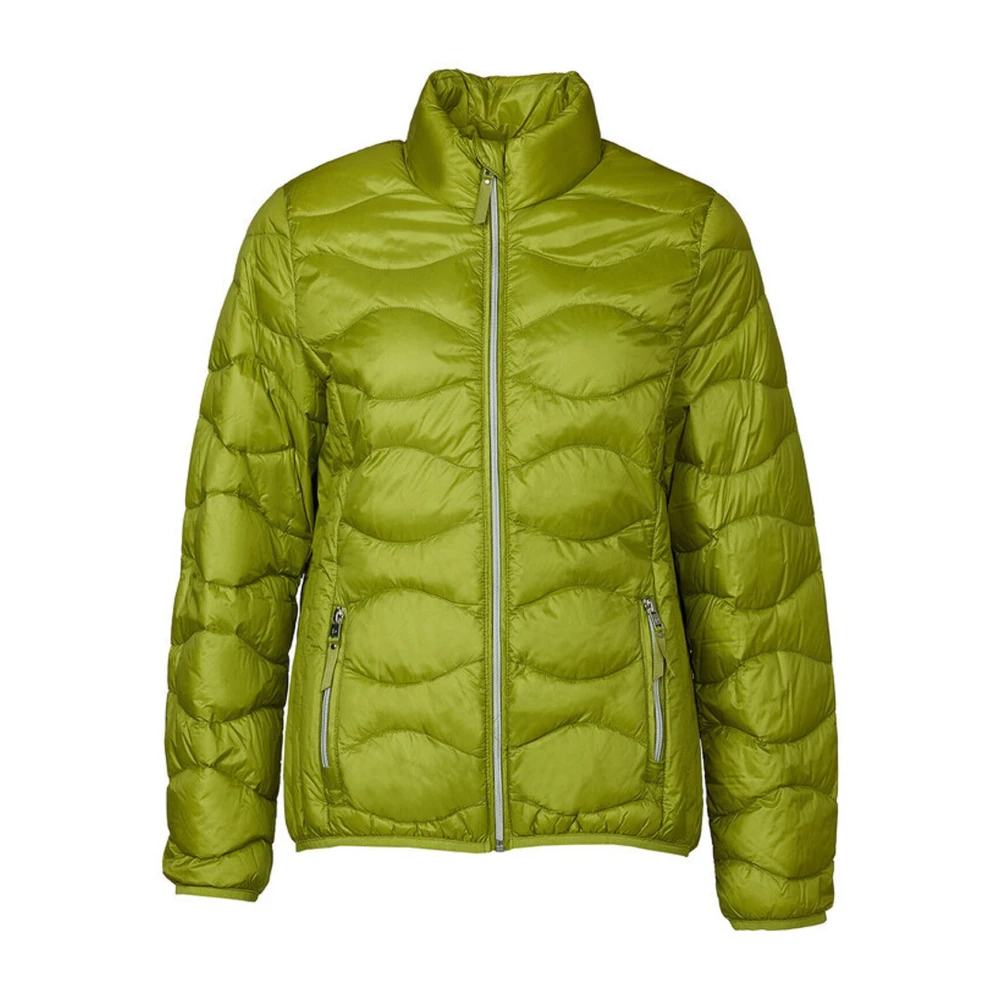 Danwear Women's Green Down Jackets, 4XL, Quilted Lime Jacket - Vera Model