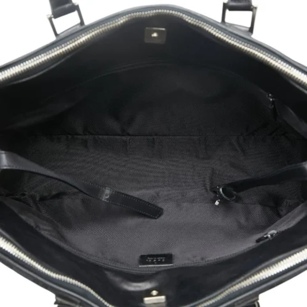 Gucci Vintage Pre-owned Canvas shoulder-bags Black Dames