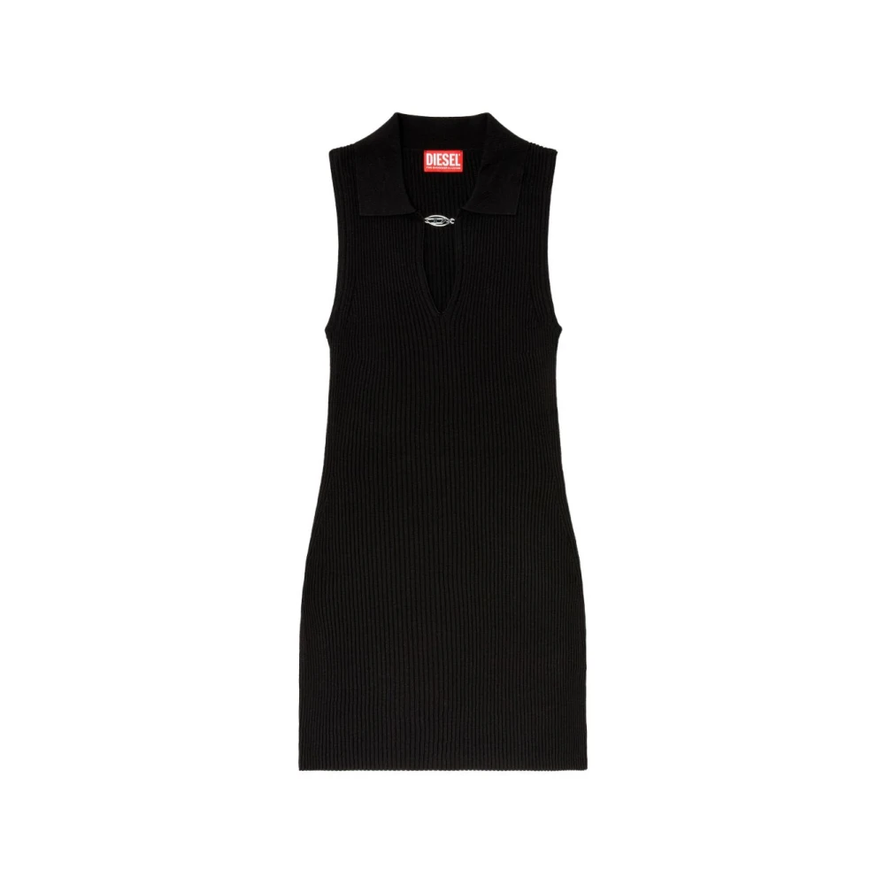 Diesel Donna Nero Abiti, Xl, New,