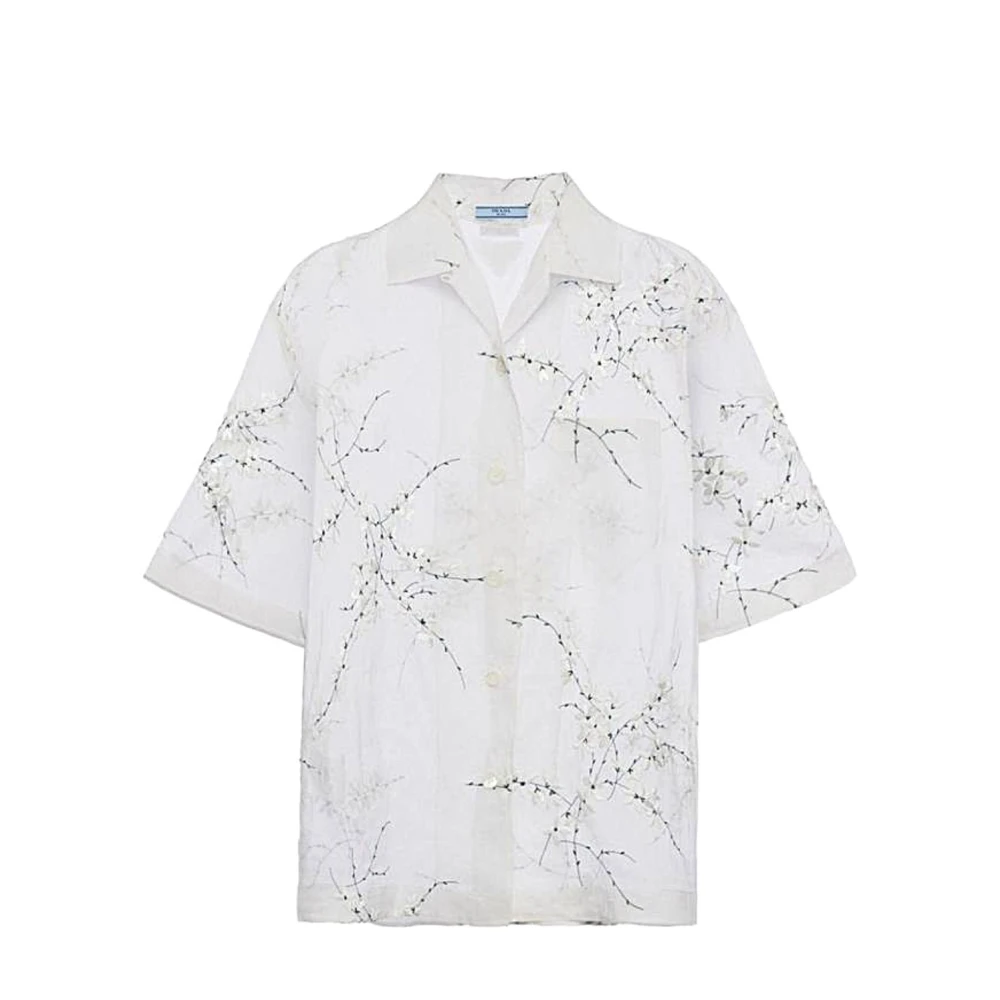 Prada Stijlvolle Shirt voor Mannen White Dames