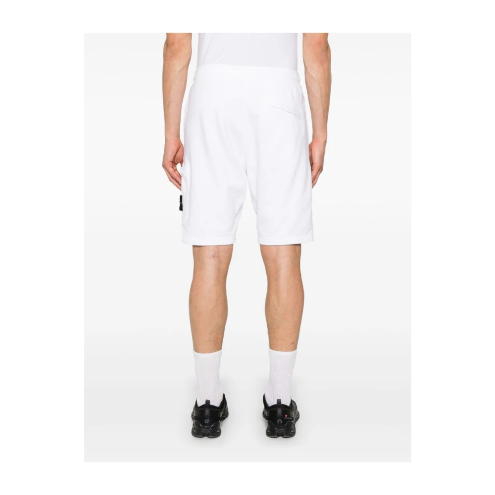 Stone Island Witte Bermuda Shorts voor Mannen White Heren