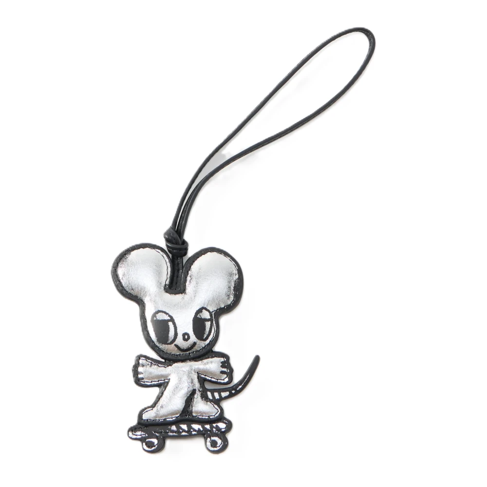 Zadig & Voltaire Women's Gray Keychains, One Size, Mouse Skater Keyring