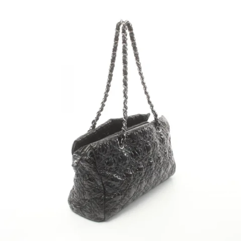 Chanel Vintage Pre-owned Leather shoulder-bags Black Dames