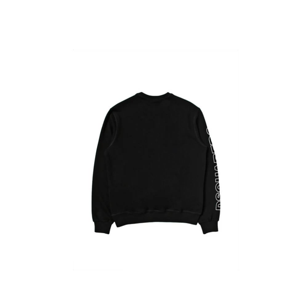 Dsquared2 Junior Crewneck Sweatshirt Black, Pojke