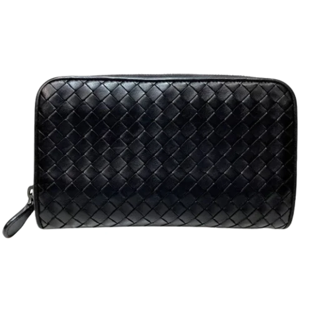 Bottega Veneta Vintage Pre-owned Leather wallets Black Dames