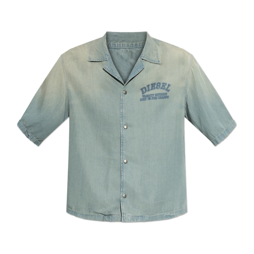 Diesel Herren Blau Shirts, Sgröße:
