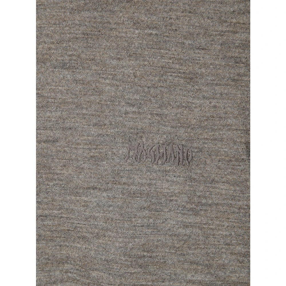 Magliano Wollen T-Shirt met Lange Mouwen en Padding Gray Heren
