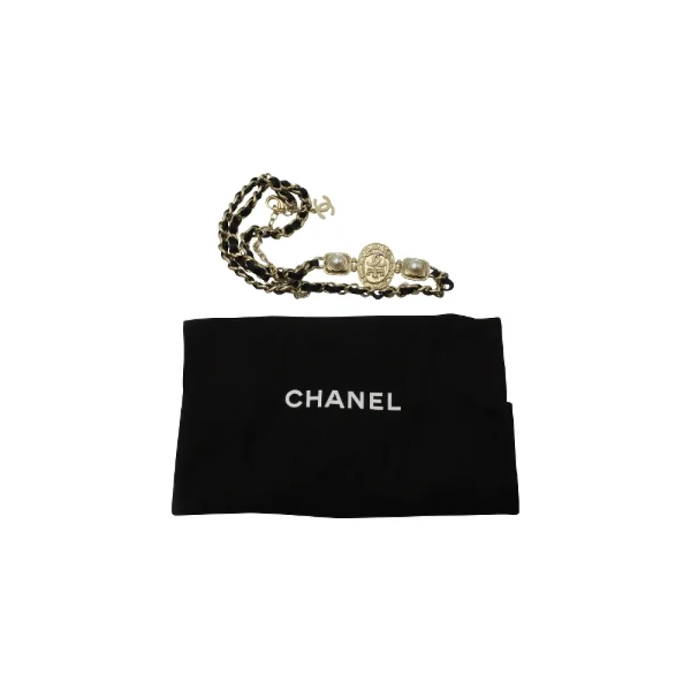 Chanel Vintage Pre-owned Metal belts Yellow Dames