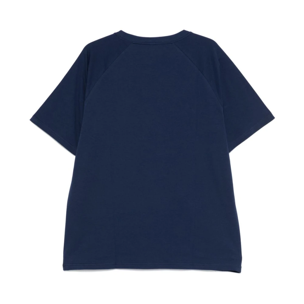 Moschino Blauw Patch Pocket Crew Neck T-shirt Blue Heren